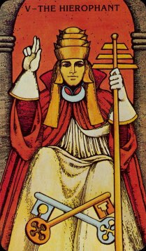 Tarotkaart 'De Hierofant'
