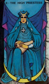 Tarotkaart 'De Hogepriesteres'