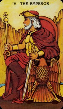 Tarotkaart 'De Keizer'