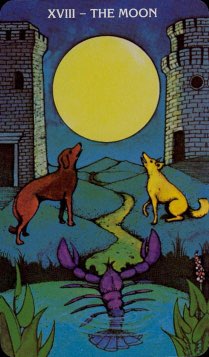 Tarotkaart 'De Maan'