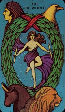 Tarotkaart 'De Wereld'
