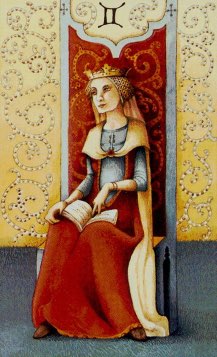 Tarotkaart 'De Hogepriesteres'