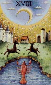 Tarotkaart 'De Maan'