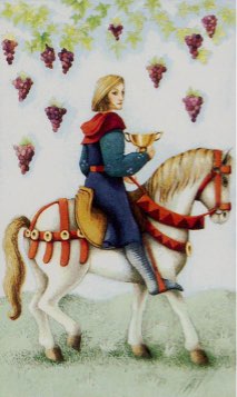 Tarotkaart 'Ridder van Kelken'