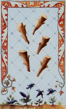 Tarotkaart 'Vijf van Staven'