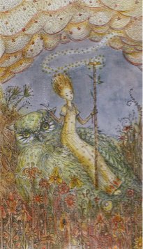 Tarotkaart 'Aas van Staven'