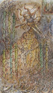 Tarotkaart 'Acht van Zwaarden'