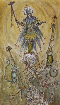 Tarotkaart 'Drie van Staven'