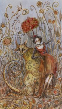 Tarotkaart 'Koningin van Staven'