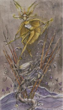 Tarotkaart 'Negen van Staven'
