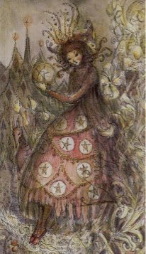 Tarotkaart 'Tien van Pentagrammen'