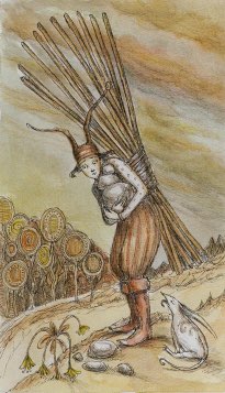 Tarotkaart 'Tien van Staven'