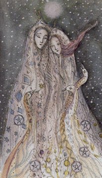 Tarotkaart 'Vijf van Pentagrammen'