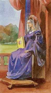 Tarotkaart 'De Hogepriesteres'