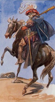 Tarotkaart 'Ridder van Staven'
