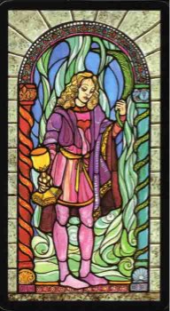 Tarotkaart 'Schildknaap van Kelken'