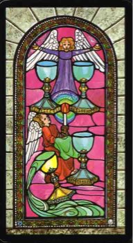 Tarotkaart 'Vier van Kelken'