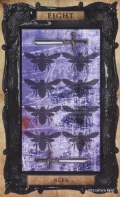 Tarotkaart 'Acht van Zwaarden'