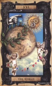 Tarotkaart 'De Wereld'