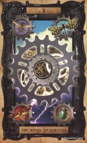 Tarotkaart 'Het Rad van Fortuin'