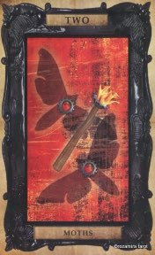 Tarotkaart 'Twee van Staven'