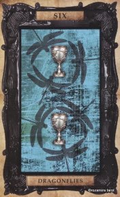 Tarotkaart 'Zes van Kelken'