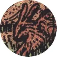 Closeup van het symbool Konijn in de tarotkaart Koningin van Pentagrammen