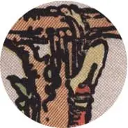 Closeup van het symbool Touw in de tarotkaart 